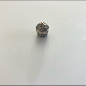 Sterling Silver-14K Gold Cupcake Pandora Charm